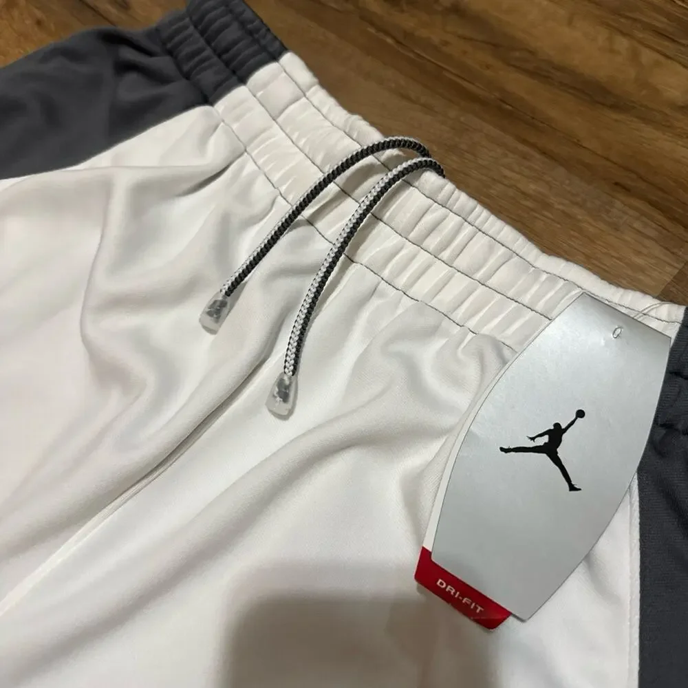 2003 Air Jordan 23 White Grey Dri-Fit Basketball Vintage Y2K 175423-100 Shorts